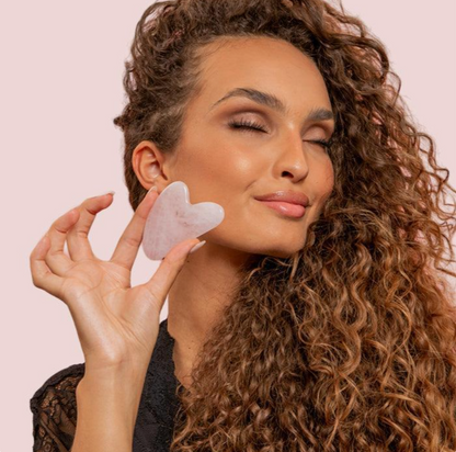 GUA SHA QUARTZ ROSE